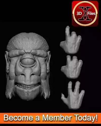 Star Wars Myo Head sculpt - Action Figure Custom Sculpt 