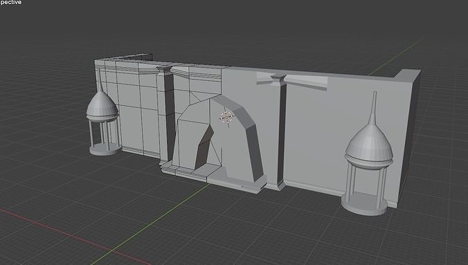 Middle age bazar 3D print model