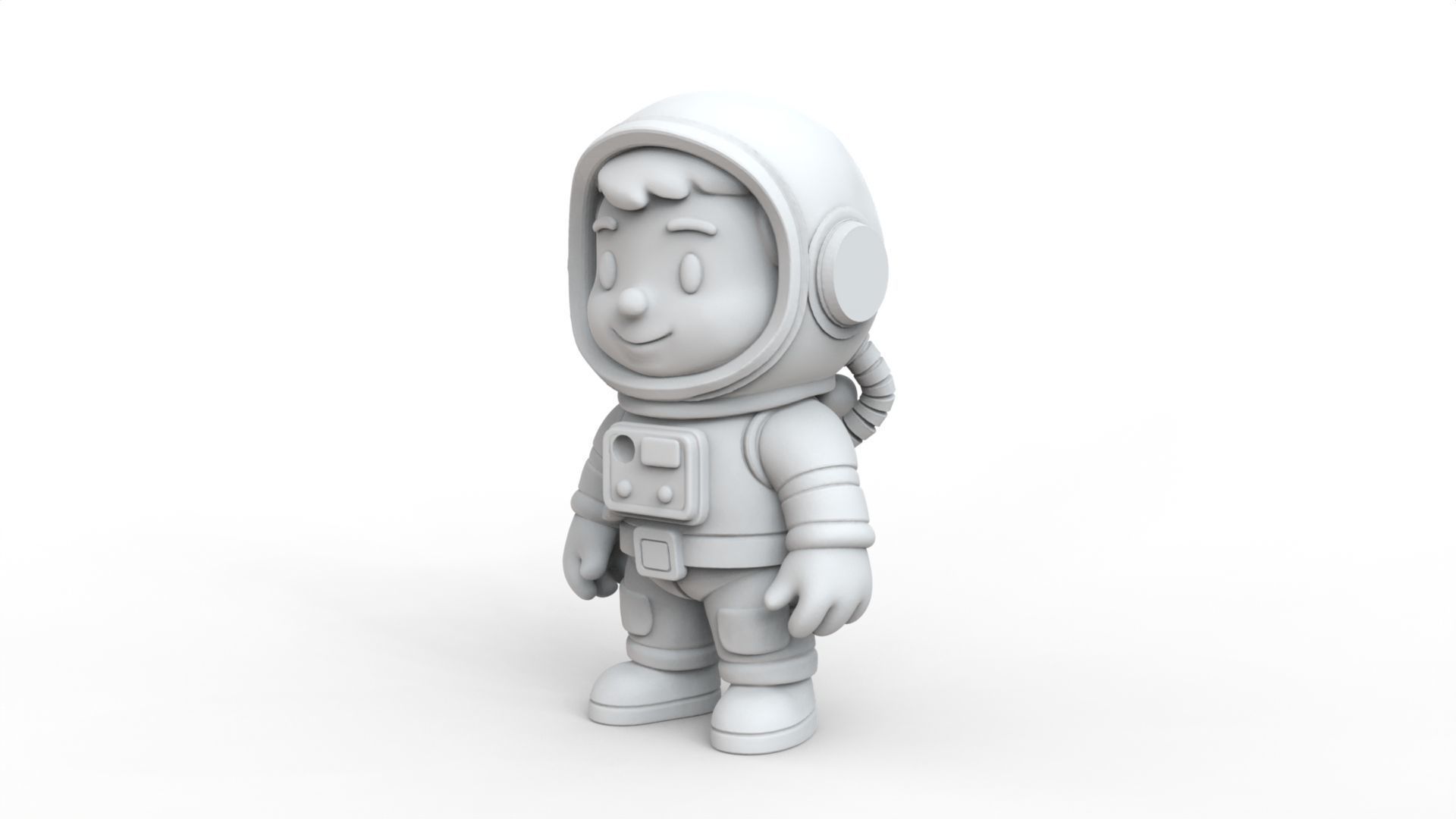 3D Astronaut Character for Printing 3D print model_3