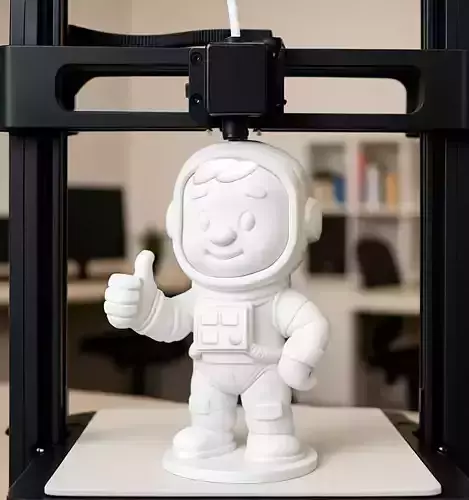 Astronaut Cartoon Character 3D Model STL Ready to Print