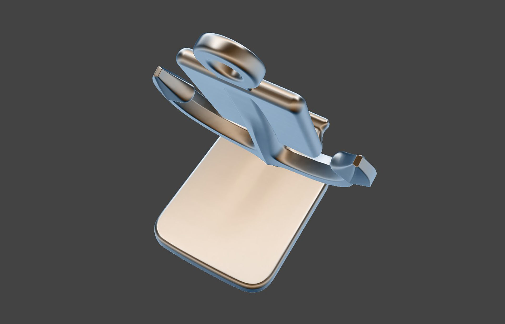 Nautical Anchor Phone Stand 3D Model STL Ready to Print 3D print model_5