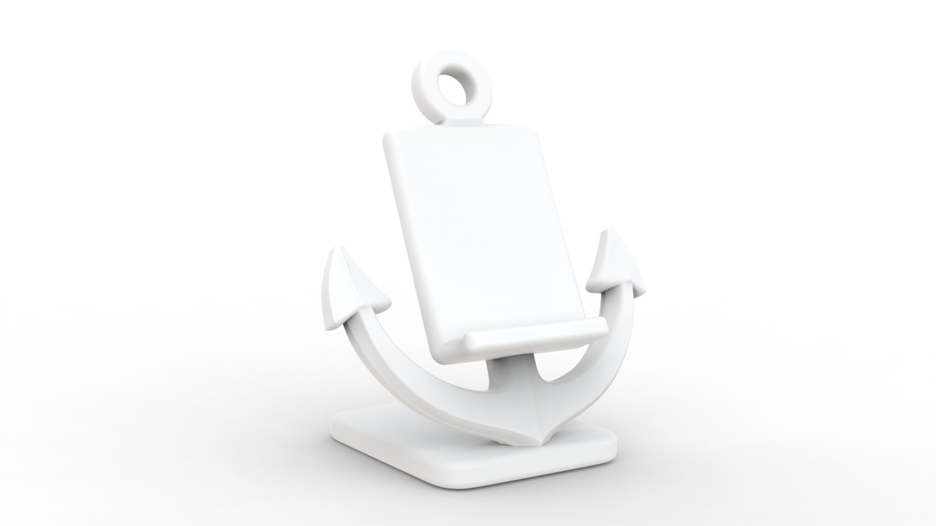 Nautical Anchor Phone Stand 3D Model STL Ready to Print 3D print model_9