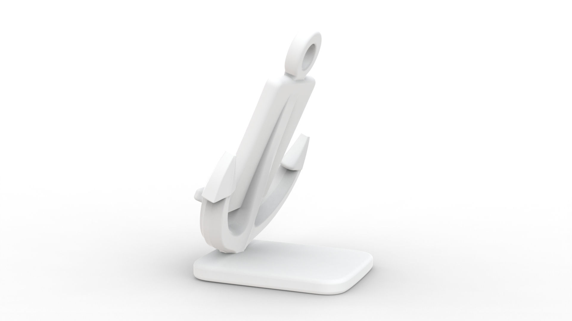 Nautical Anchor Phone Stand 3D Model STL Ready to Print 3D print model_8