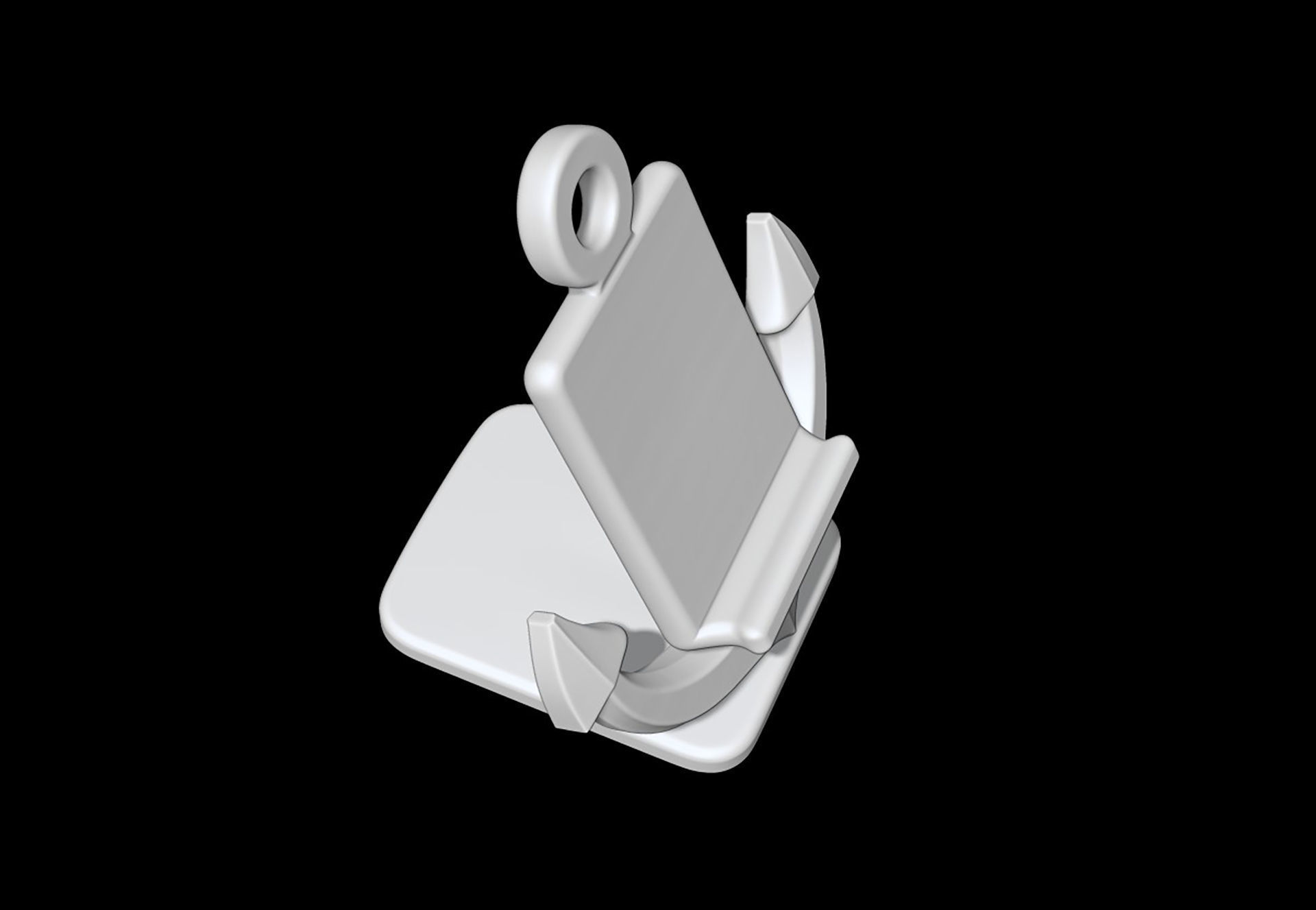 Nautical Anchor Phone Stand 3D Model STL Ready to Print 3D print model_4