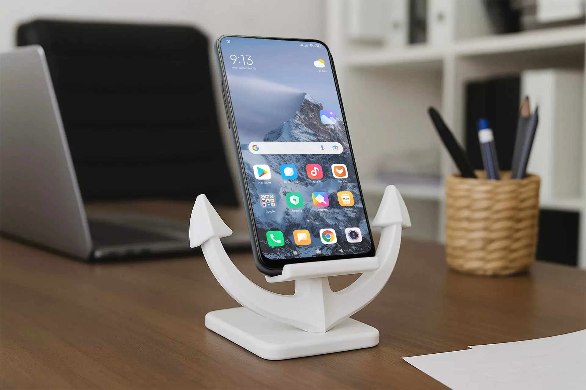Nautical Anchor Phone Stand 3D Model STL Ready to Print 3D print model_0