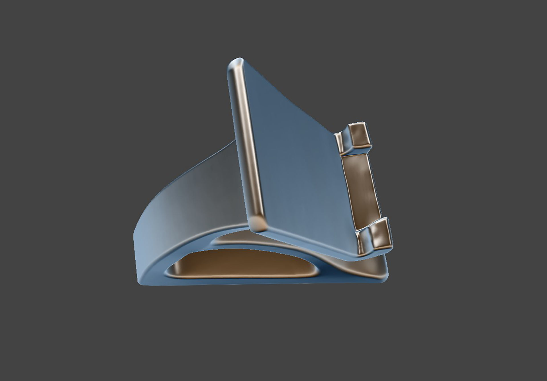 Modern Minimalist Phone Stand 3D Model STL Ready to Print 3D print model_4