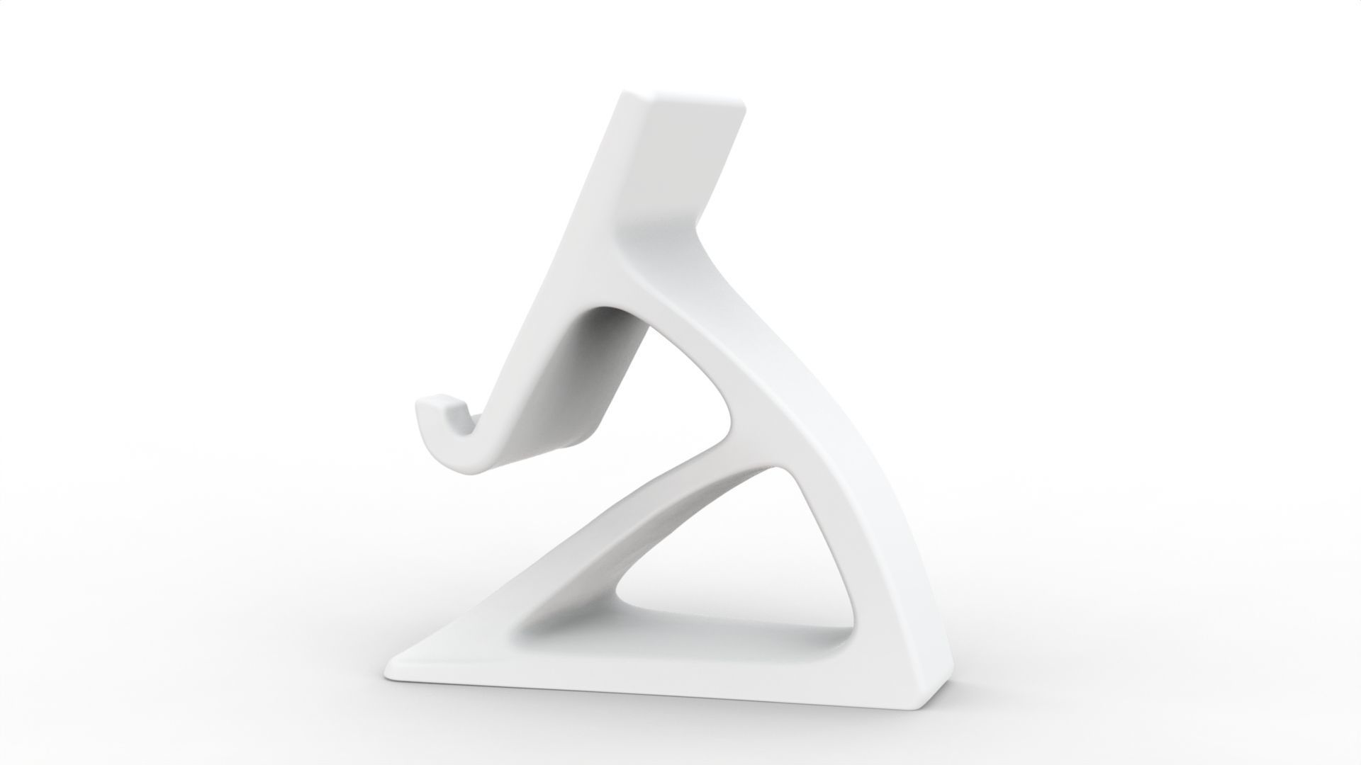 Modern Minimalist Phone Stand 3D Model STL Ready to Print 3D print model_2