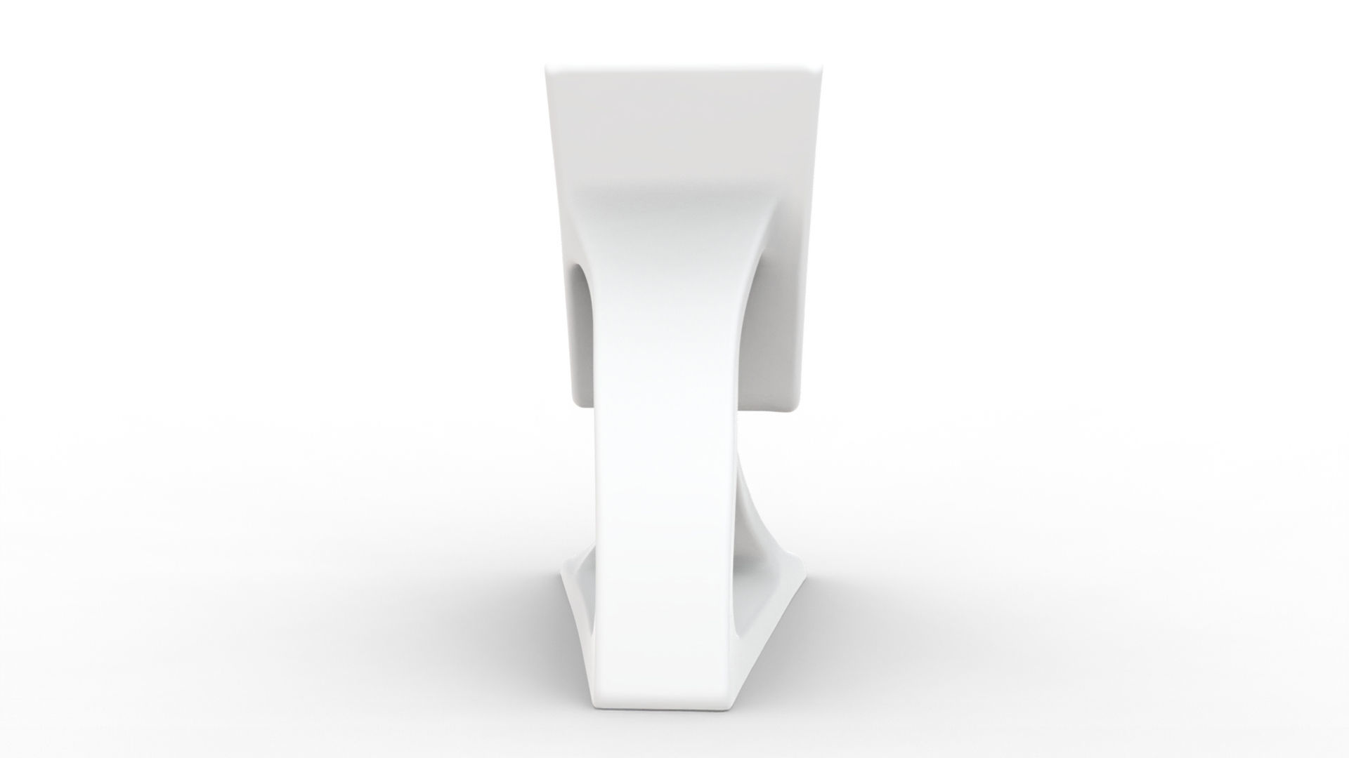 Modern Minimalist Phone Stand 3D Model STL Ready to Print 3D print model_5