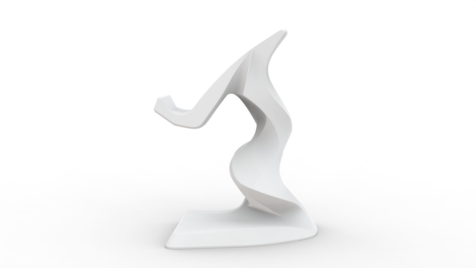 Twist Spiral Phone Stand 3D Model - STL Ready to Print 3D print model_6