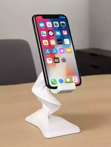 Twist Spiral Phone Stand 3D Model - STL Ready to Print 3D print model