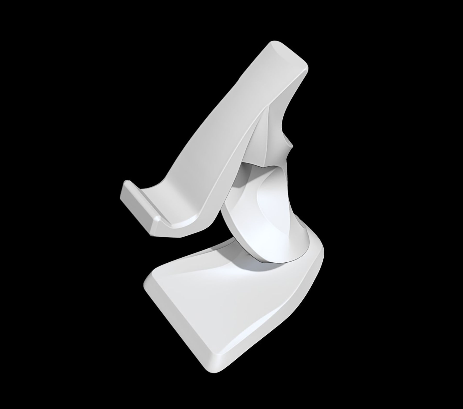 Twist Spiral Phone Stand 3D Model - STL Ready to Print 3D print model_5