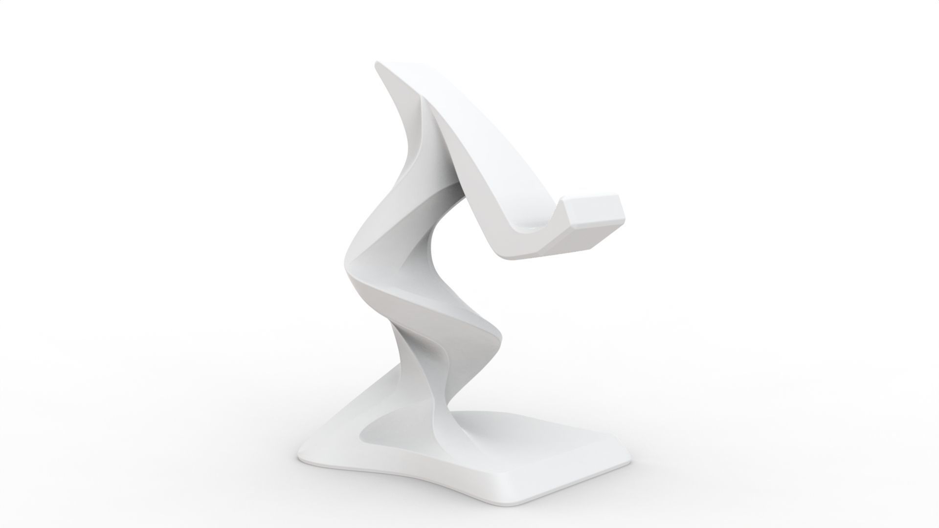 Twist Spiral Phone Stand 3D Model - STL Ready to Print 3D print model_1