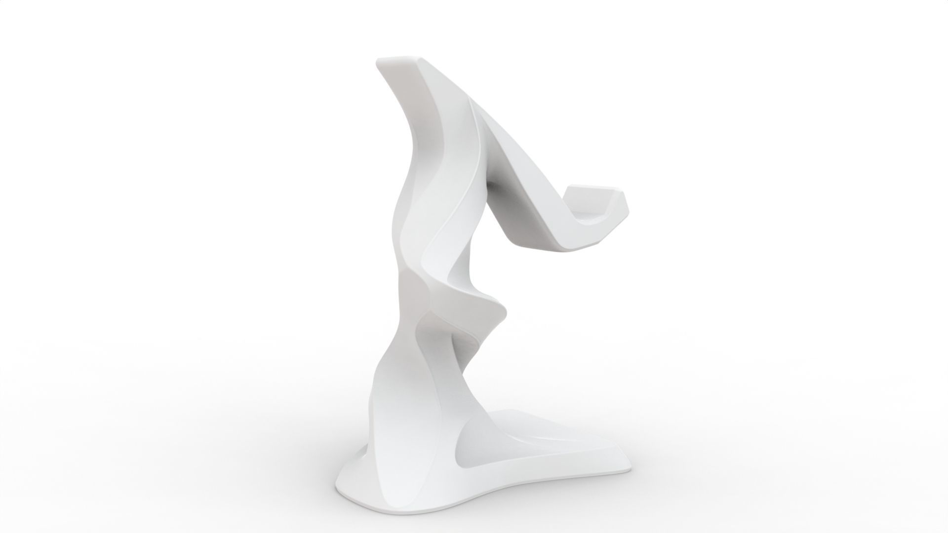 Twist Spiral Phone Stand 3D Model - STL Ready to Print 3D print model_3