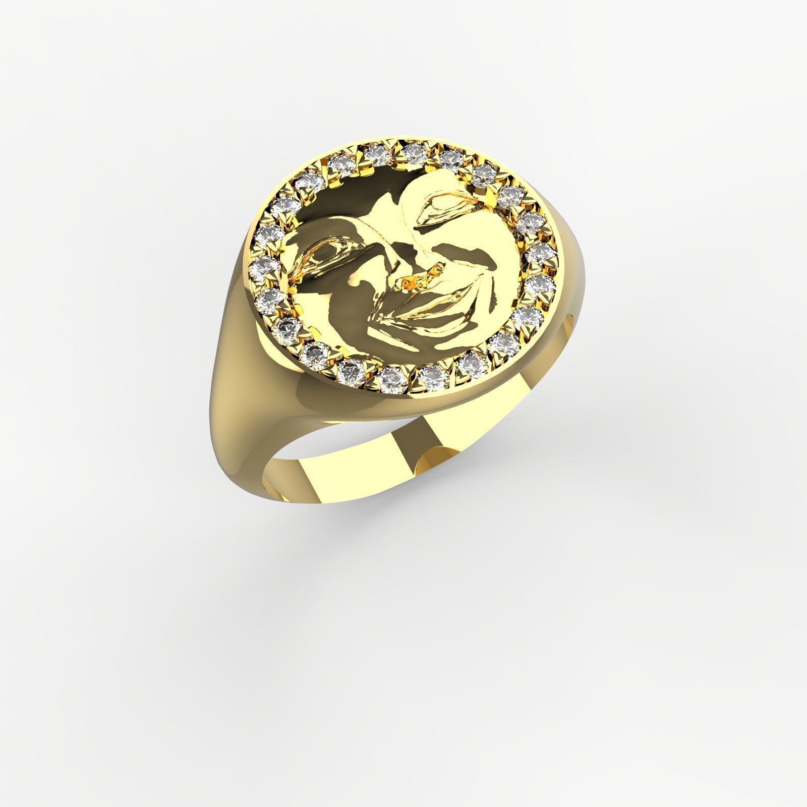 Anel emoji  3D model_1