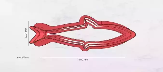 Sardine Cookie Cutter 