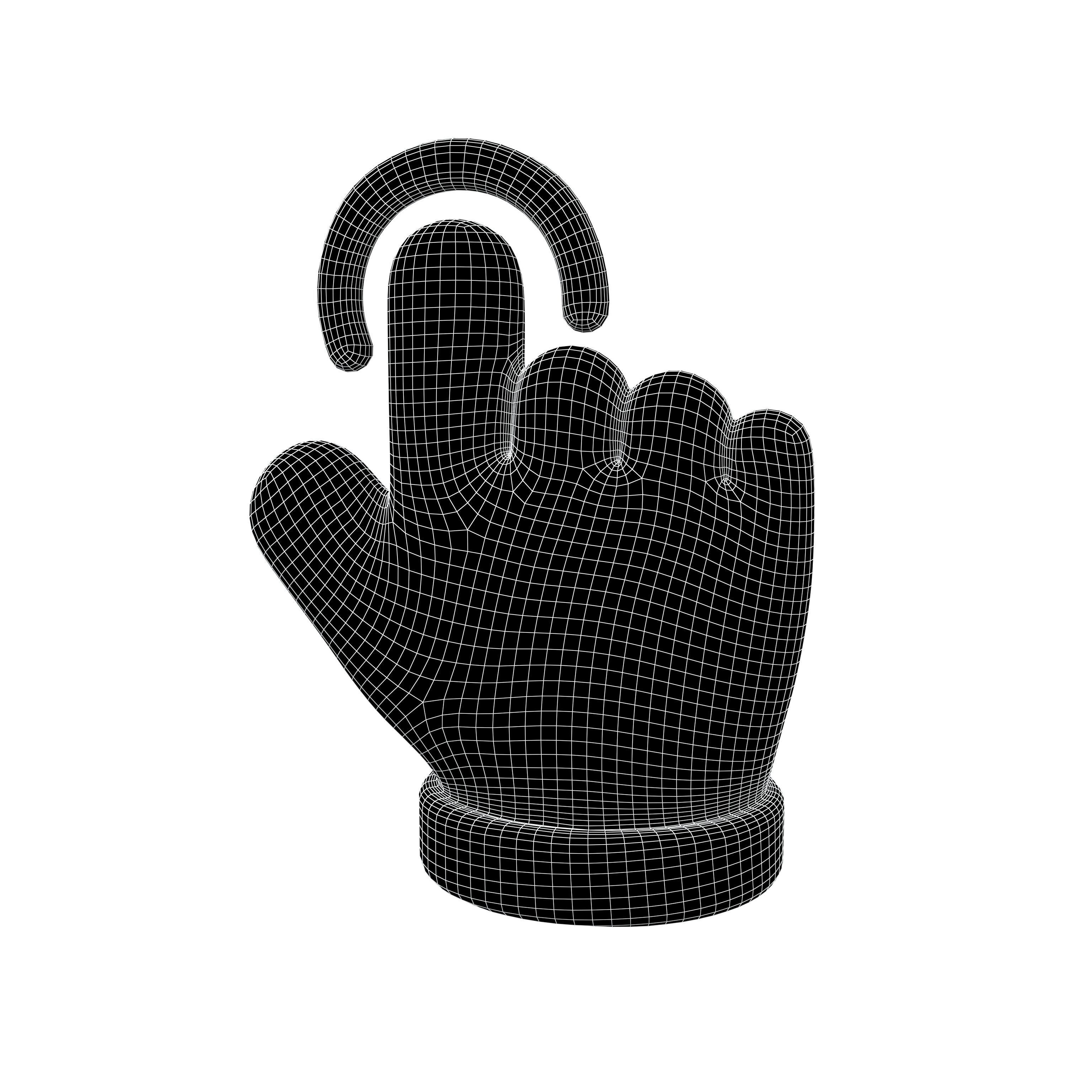 Touch Icon v1 002 Low-poly 3D model_4