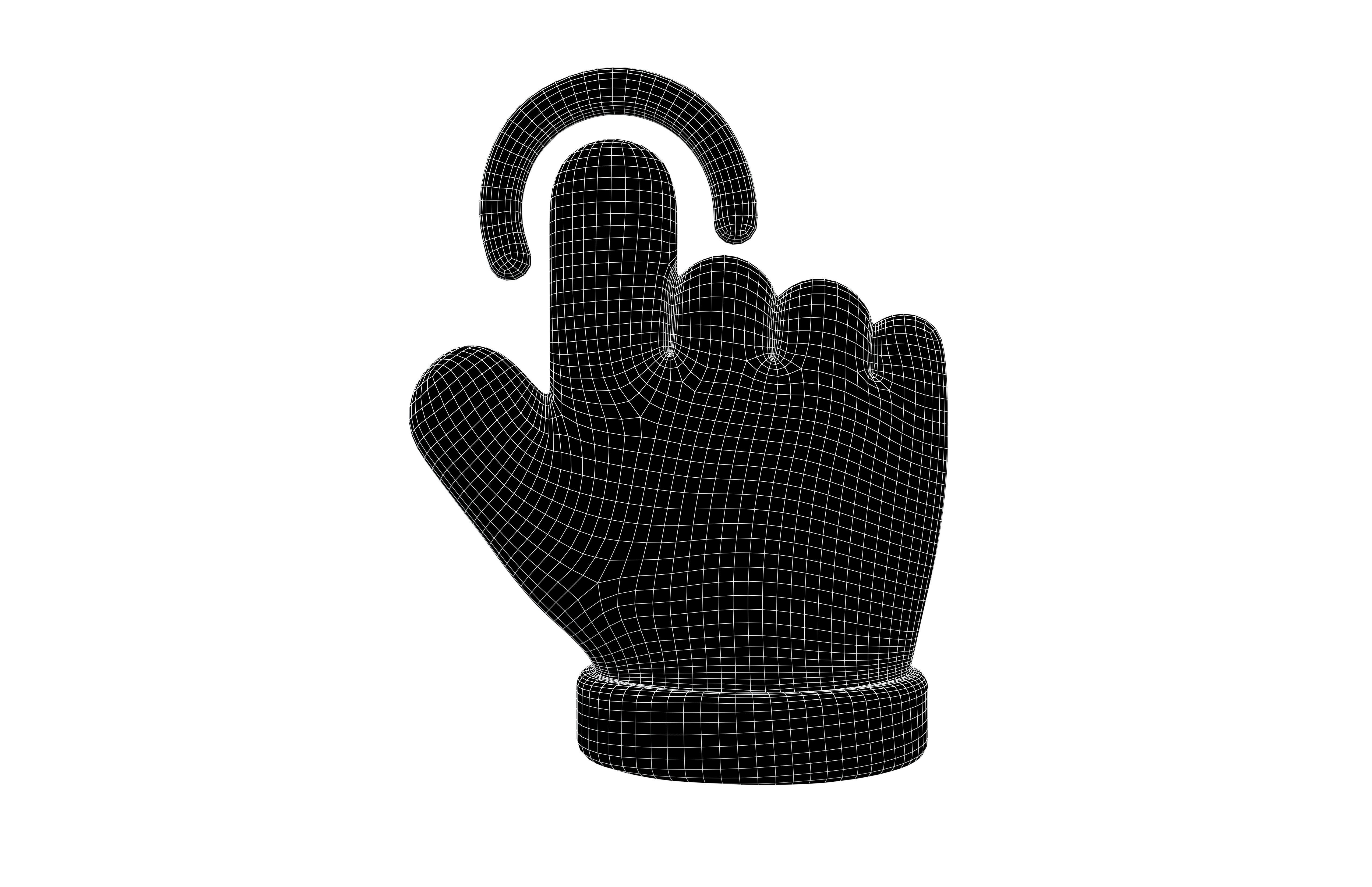 Touch Icon v1 002 Low-poly 3D model_5