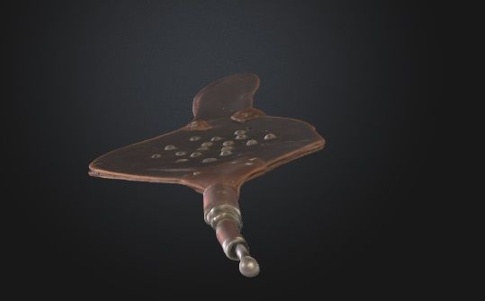 Antique Fireplace Bellows 3D Model 3D model_7