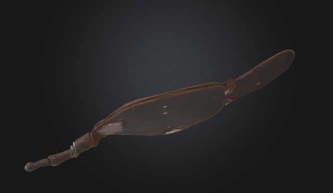 Antique Fireplace Bellows 3D Model 3D model_6