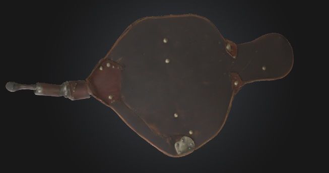 Antique Fireplace Bellows 3D Model 3D model_5