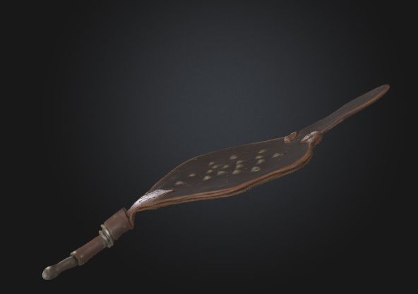 Antique Fireplace Bellows 3D Model 3D model_2