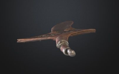 Antique Fireplace Bellows 3D Model 3D model_1