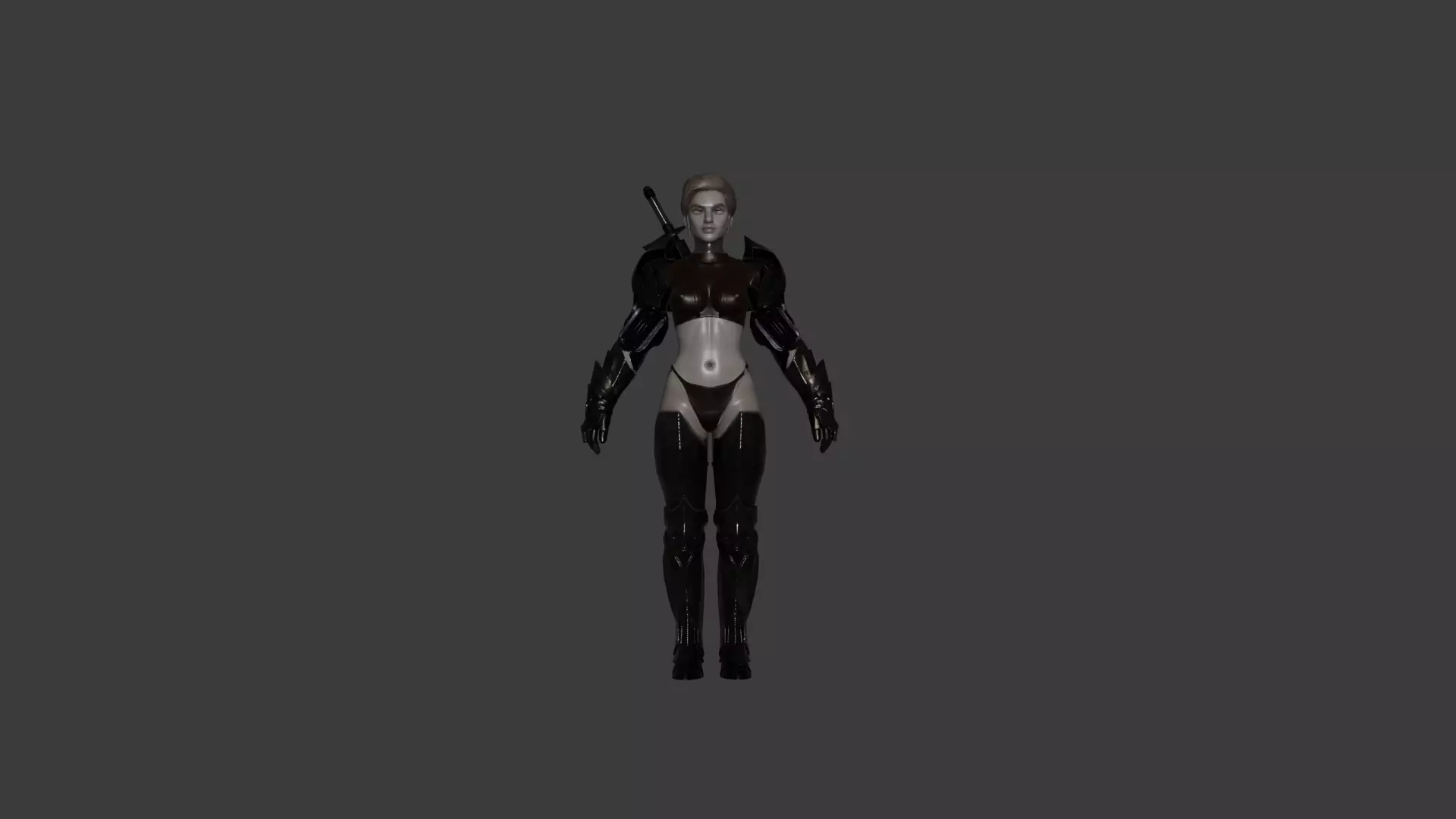 The Assassin Women  3D model_0