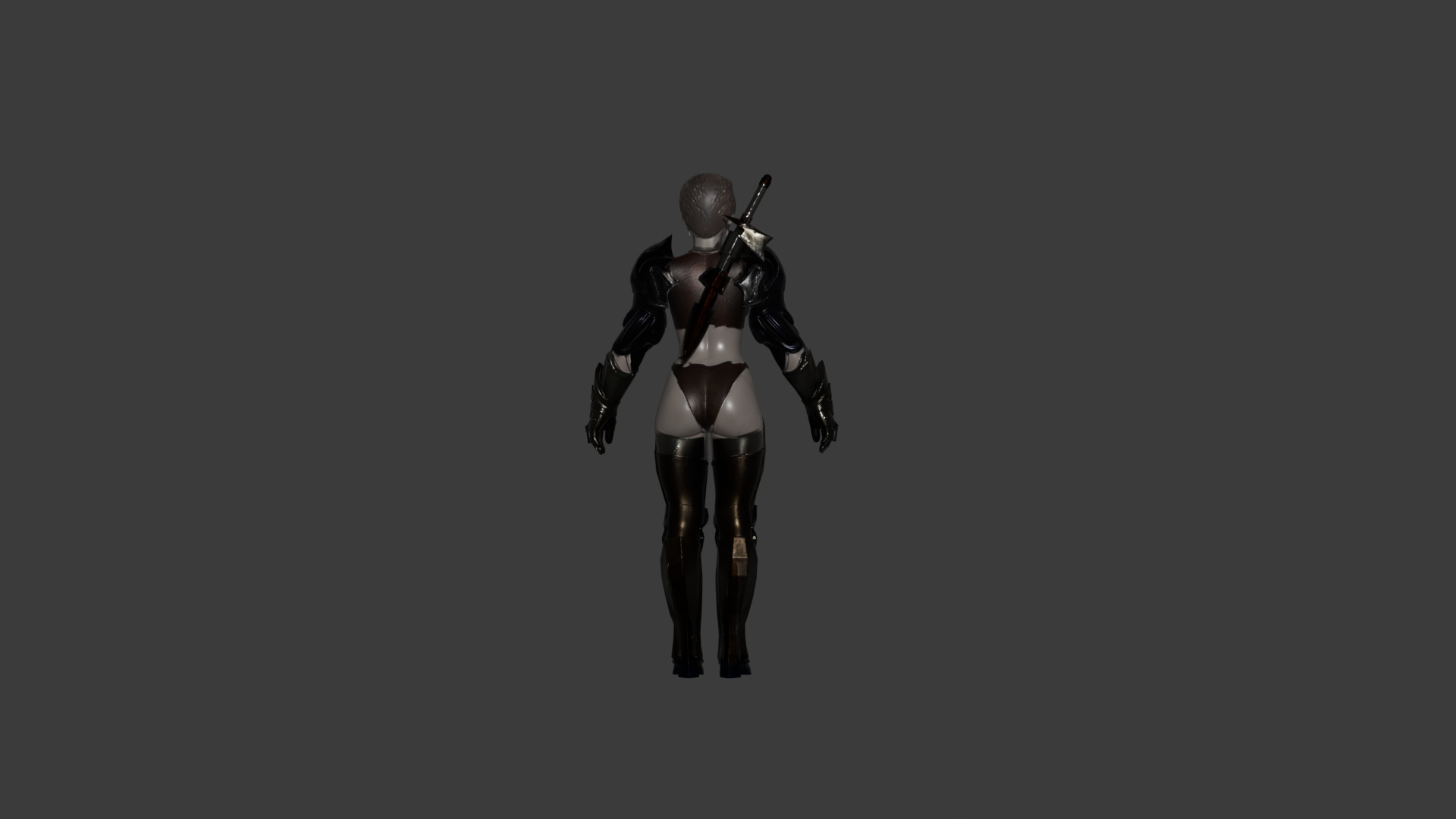 The Assassin Women  3D model_1