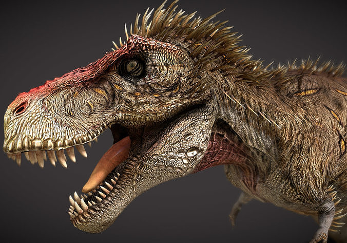 Tyrannosaurus rex  Embercrest Variant Low-poly 3D model