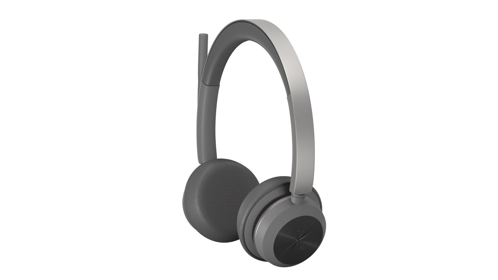 On-Ear Stereo Headphones with Microphone 3D model_4