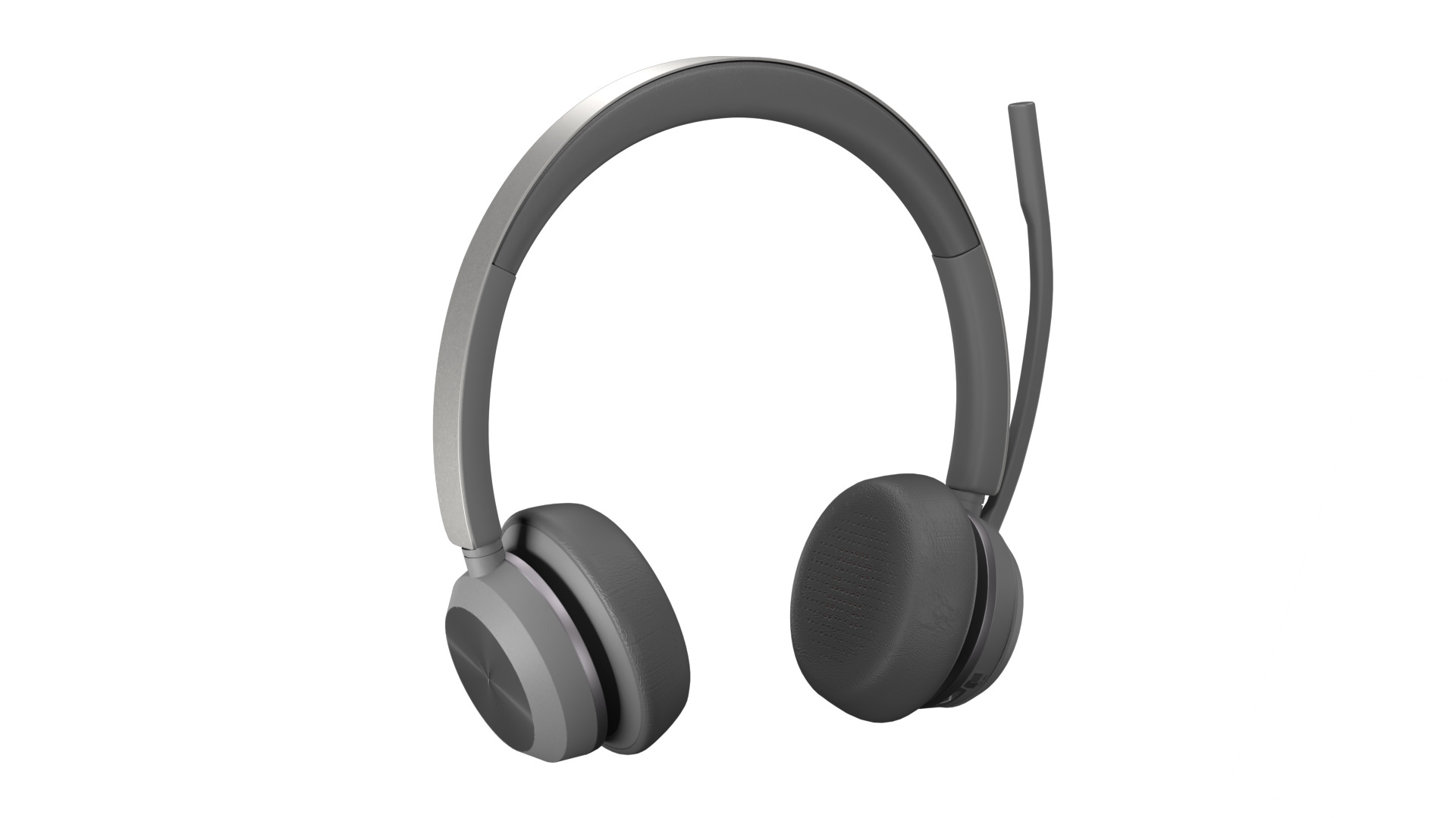 On-Ear Stereo Headphones with Microphone 3D model_8