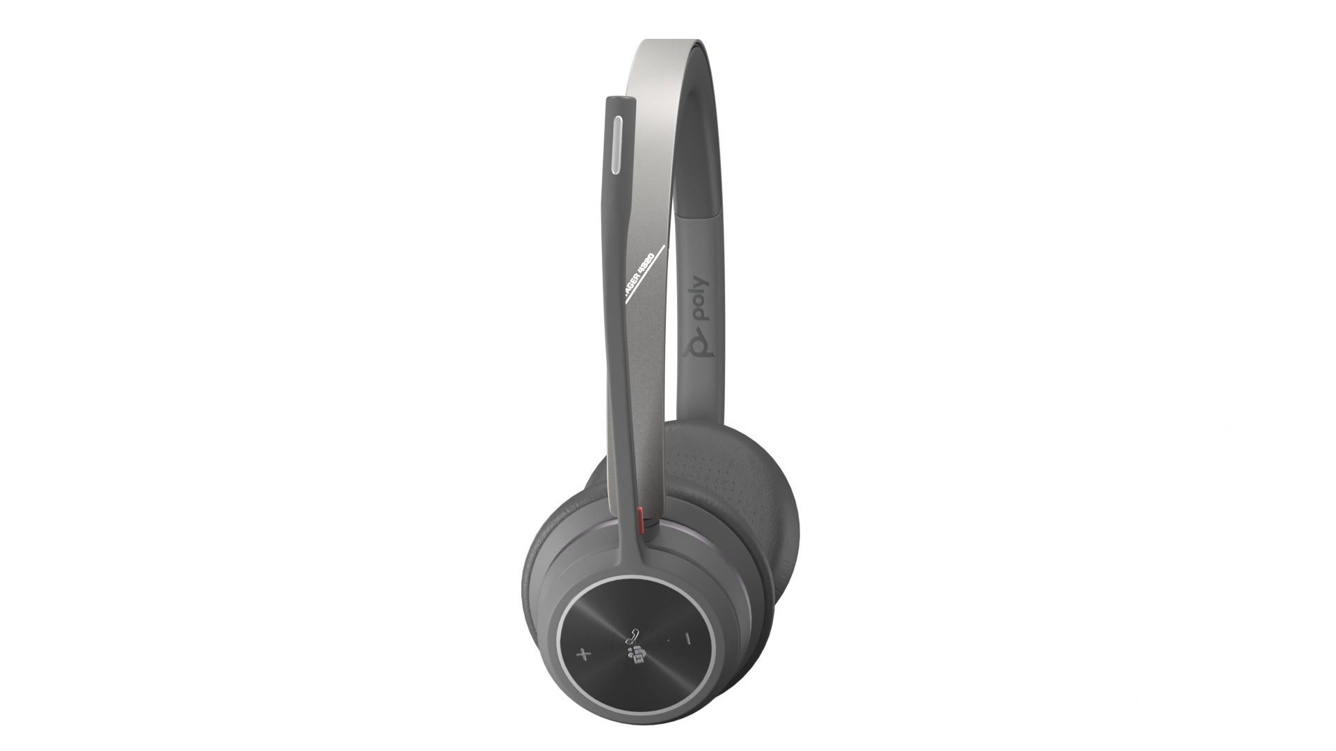 On-Ear Stereo Headphones with Microphone 3D model_14