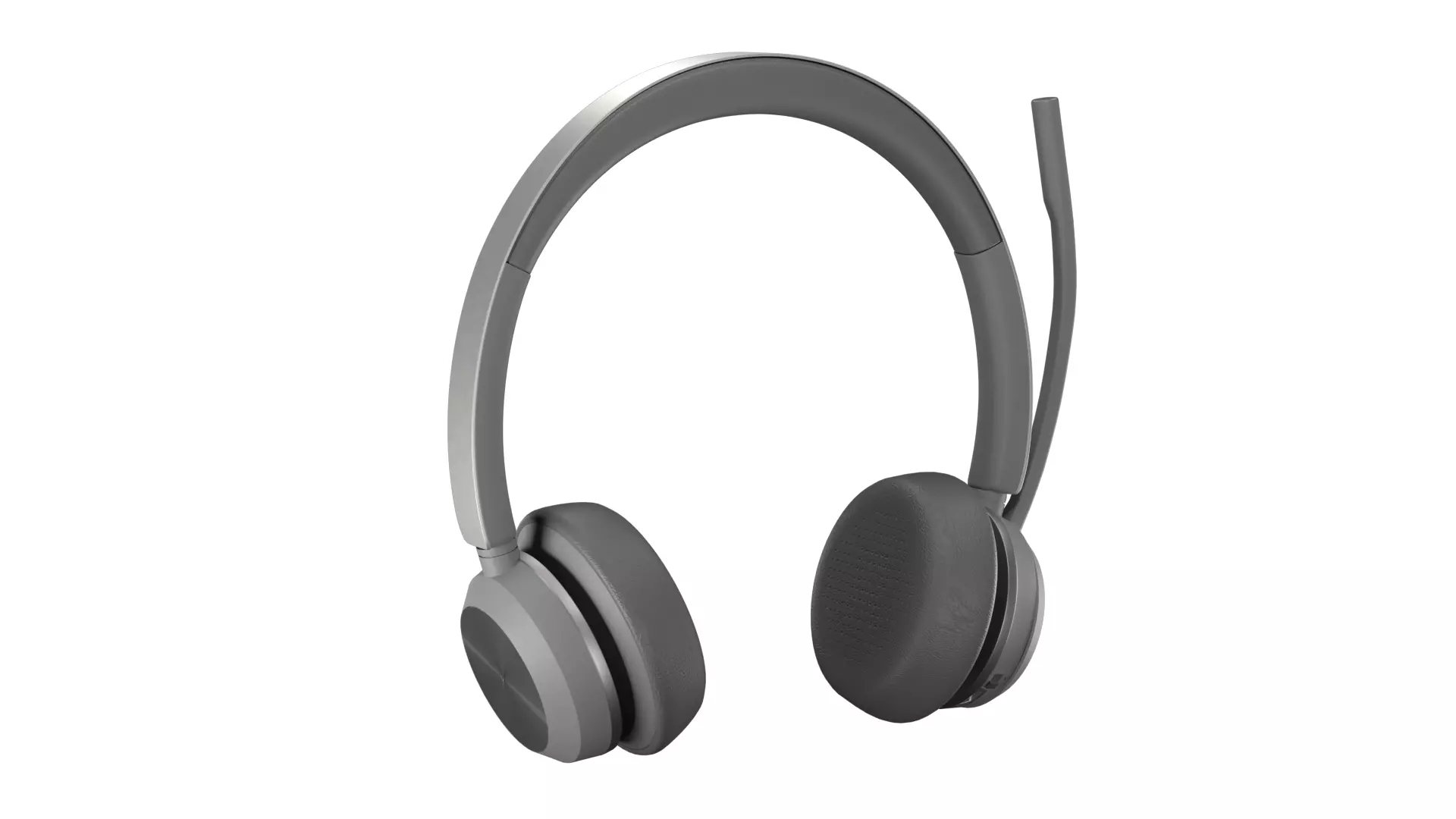 On-Ear Stereo Headphones with Microphone 3D model_0