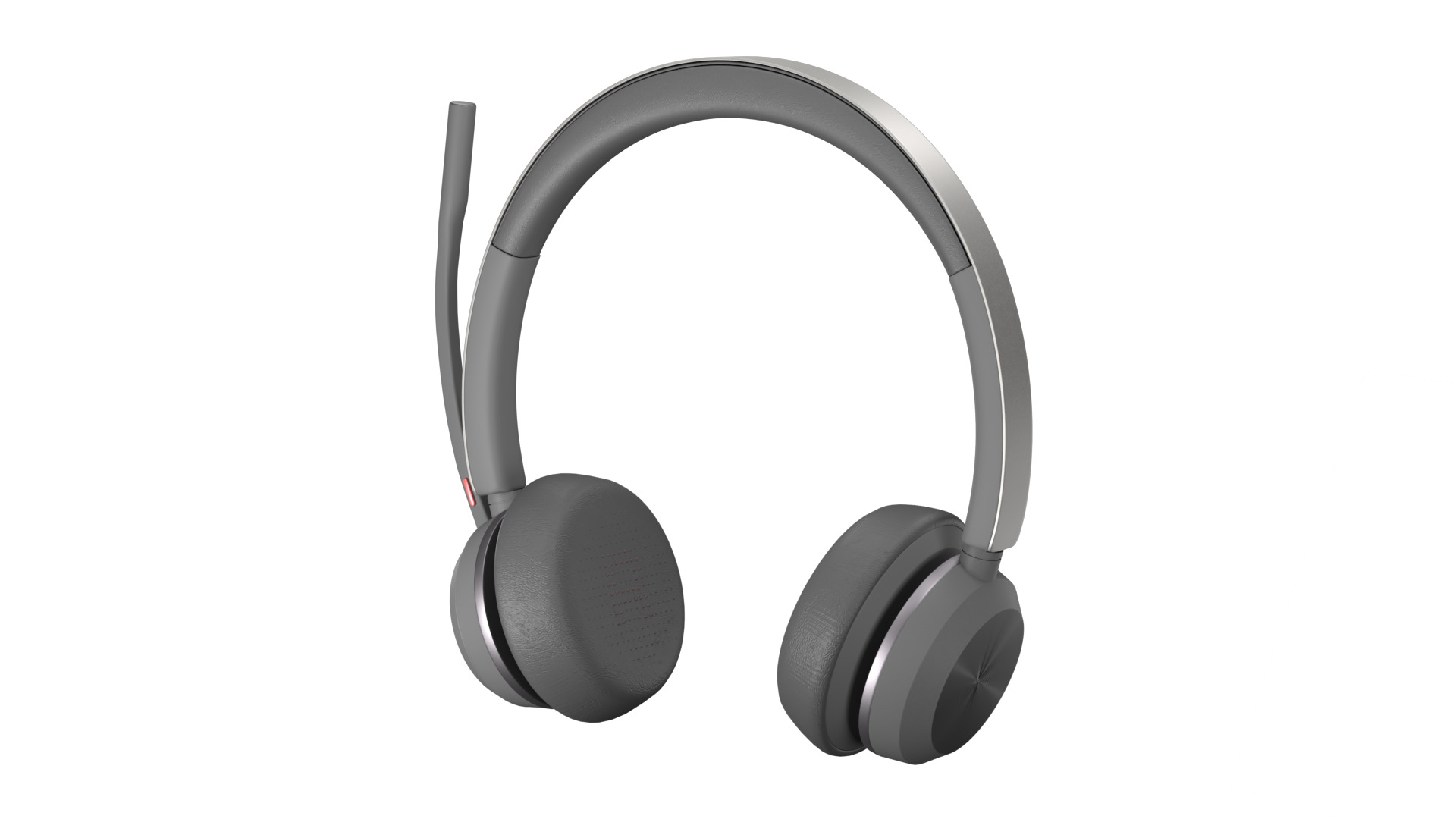 On-Ear Stereo Headphones with Microphone 3D model_3