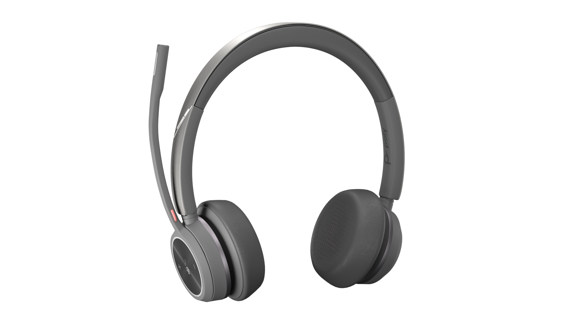 On-Ear Stereo Headphones with Microphone 3D model_1