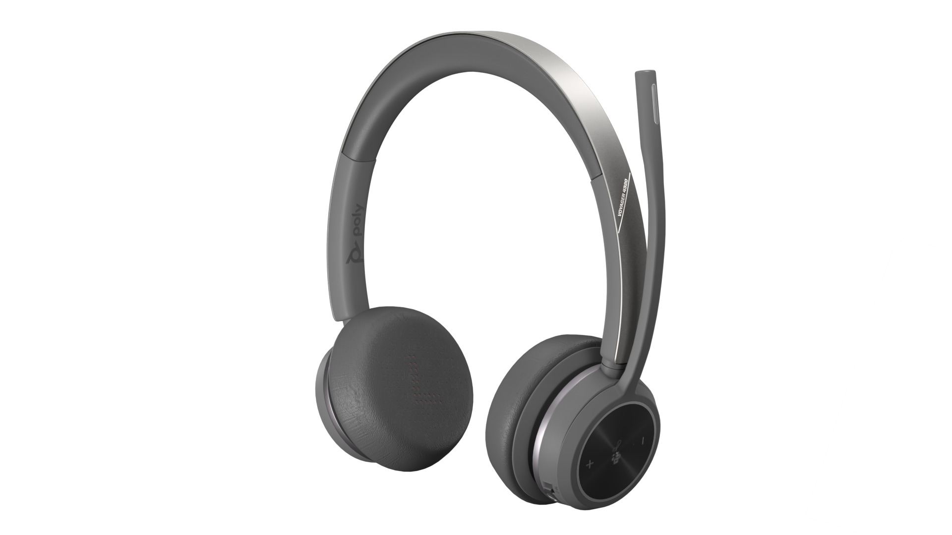 On-Ear Stereo Headphones with Microphone 3D model_11