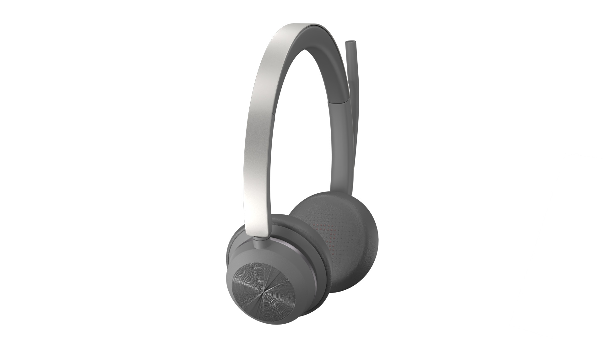 On-Ear Stereo Headphones with Microphone 3D model_6