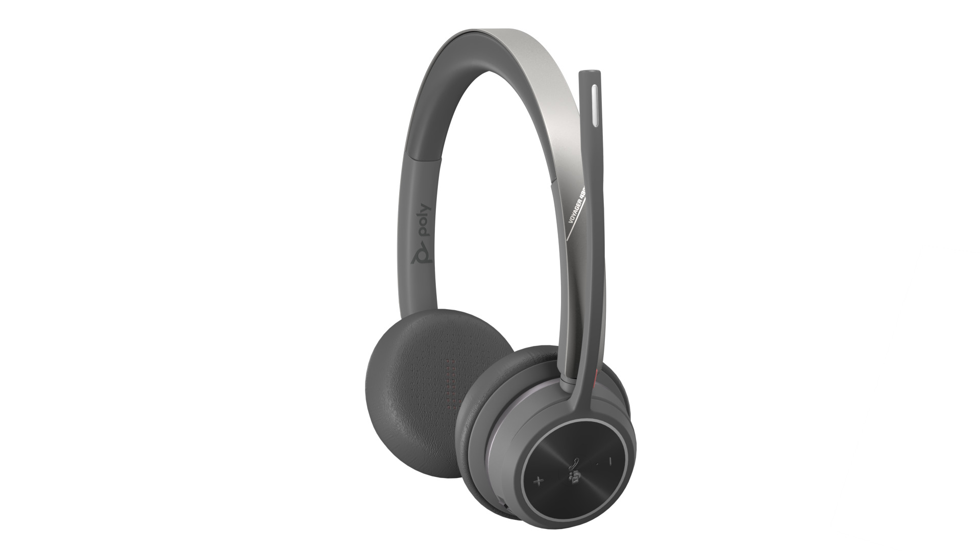 On-Ear Stereo Headphones with Microphone 3D model_12