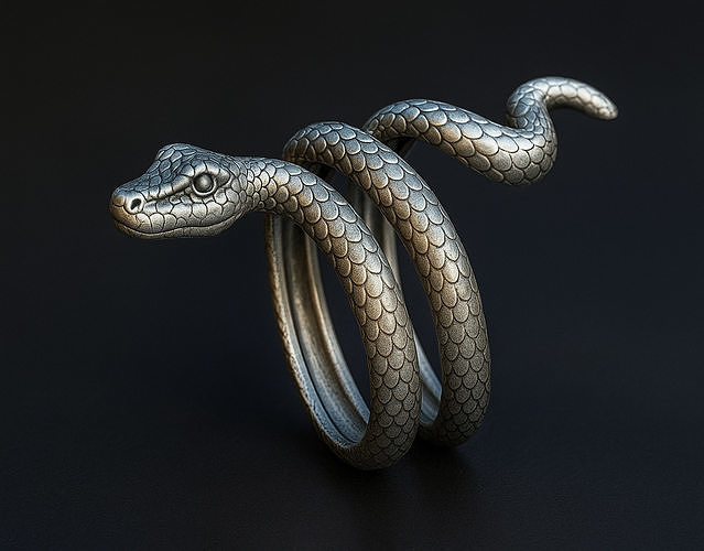 Snake ring - Serpent ring 3D print model