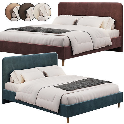 Mia Bed 160 By Ormatek 3D model