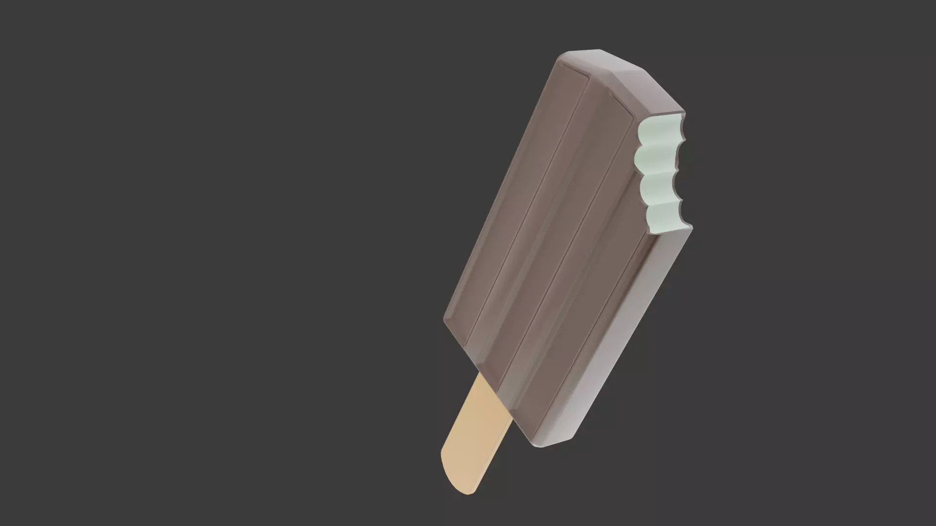 Ice Cream Bar Low-poly 3D model_0