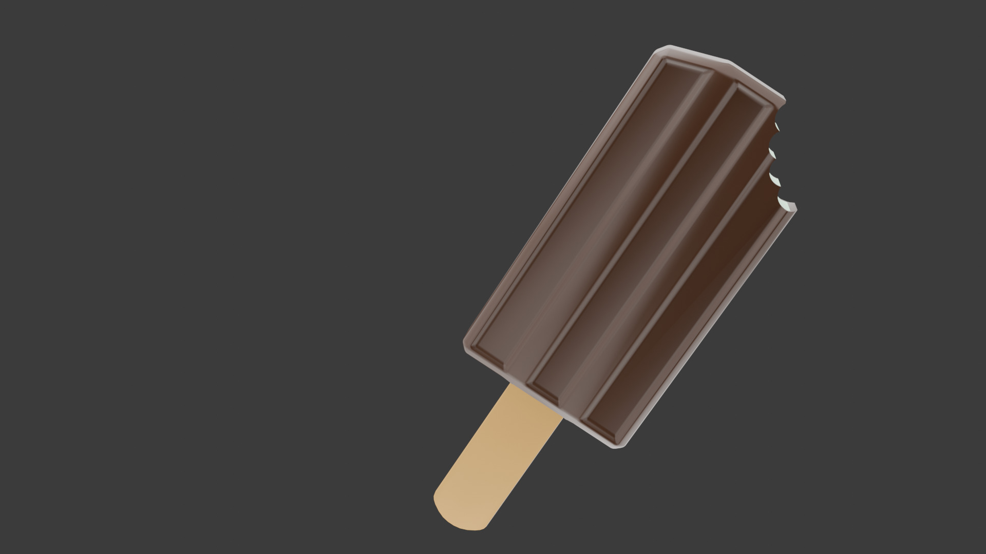 Ice Cream Bar Low-poly 3D model_1