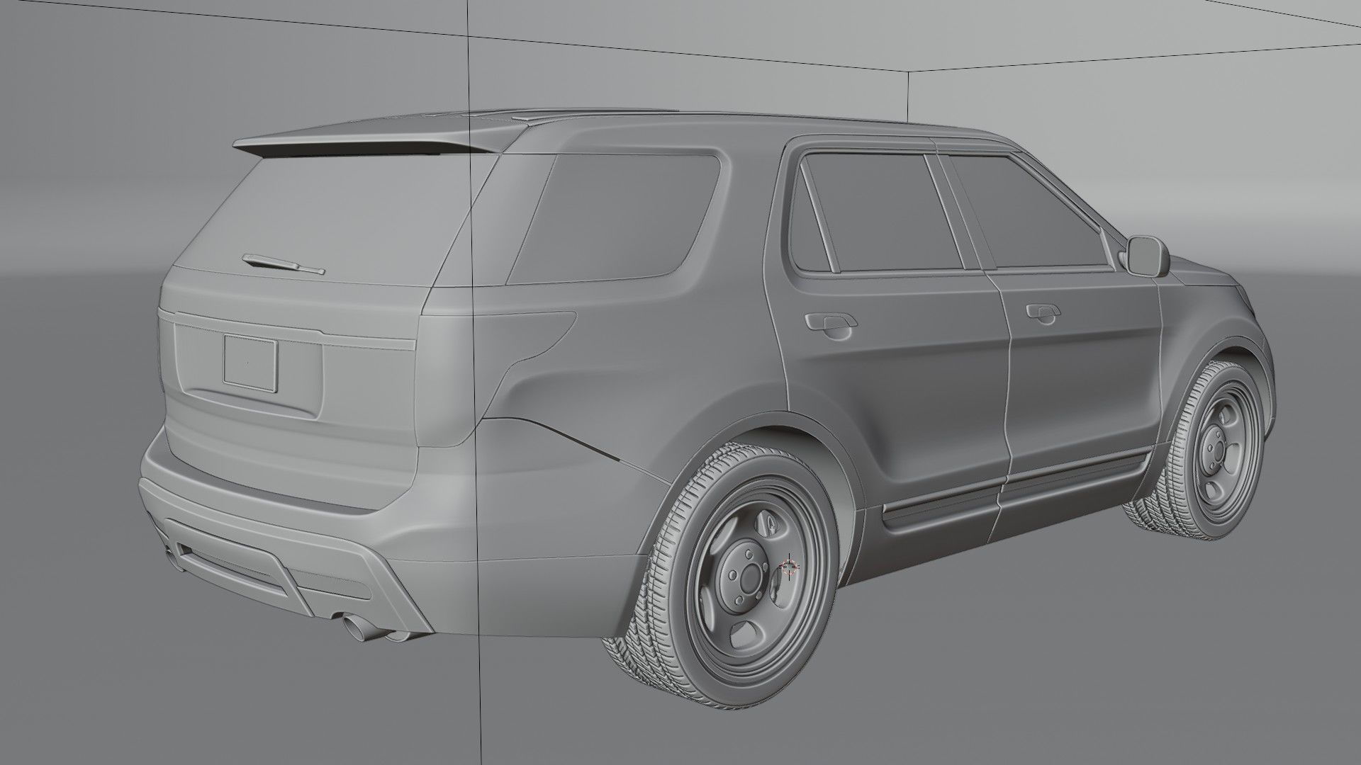 American SUV Car 3D model_12