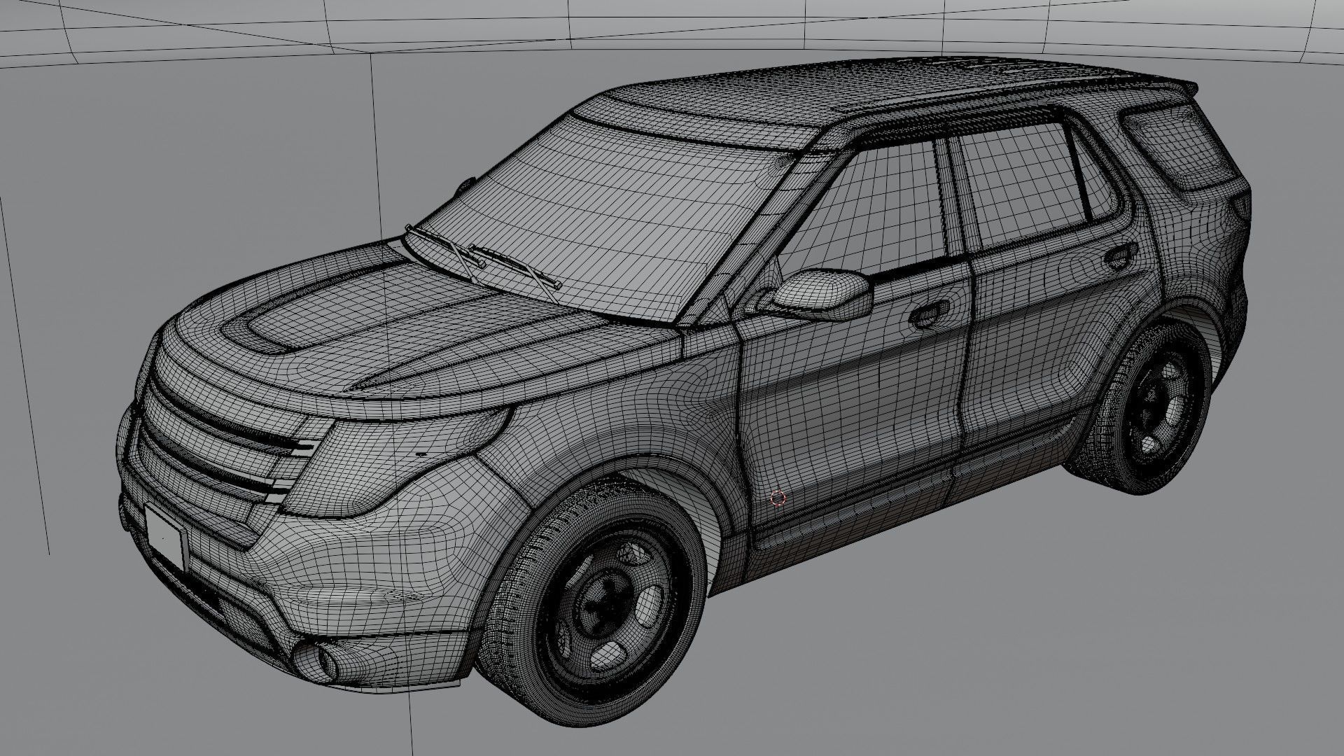 American SUV Car 3D model_13