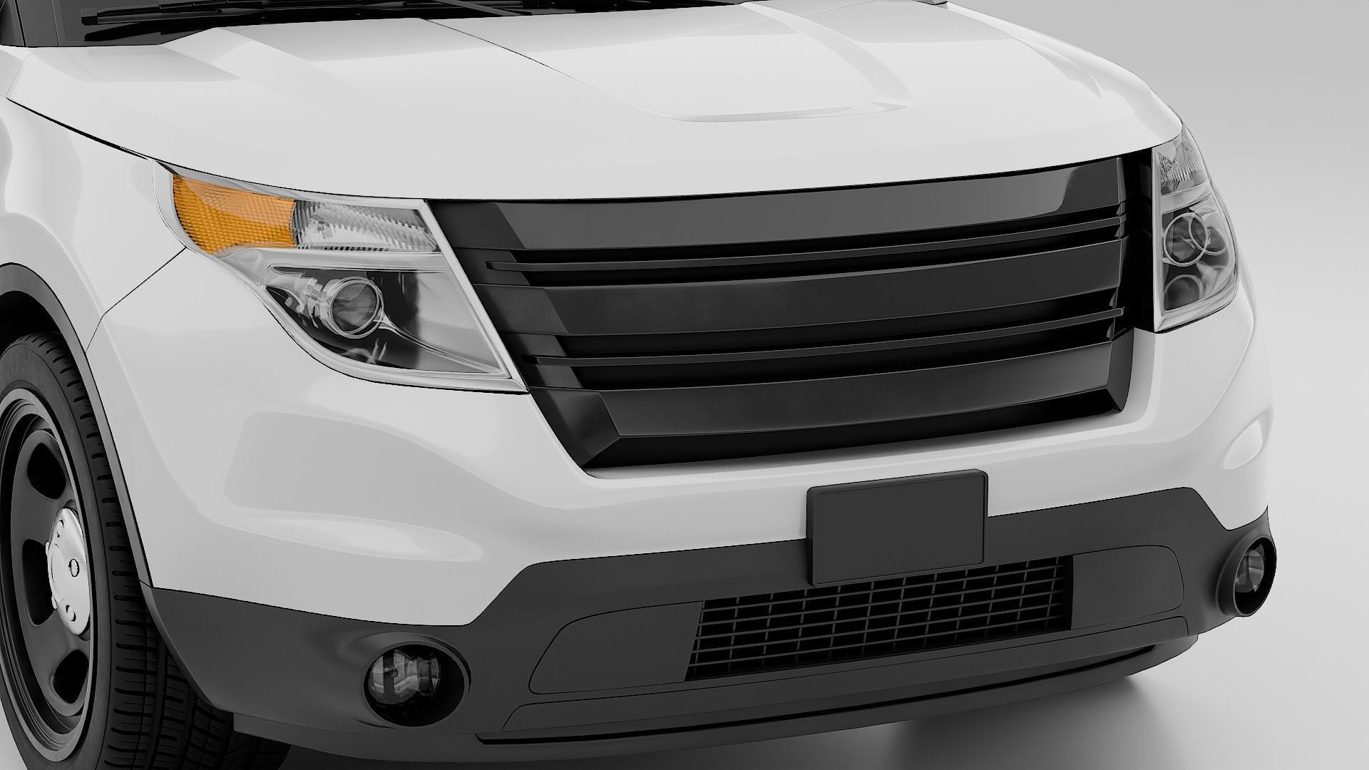 American SUV Car 3D model_8
