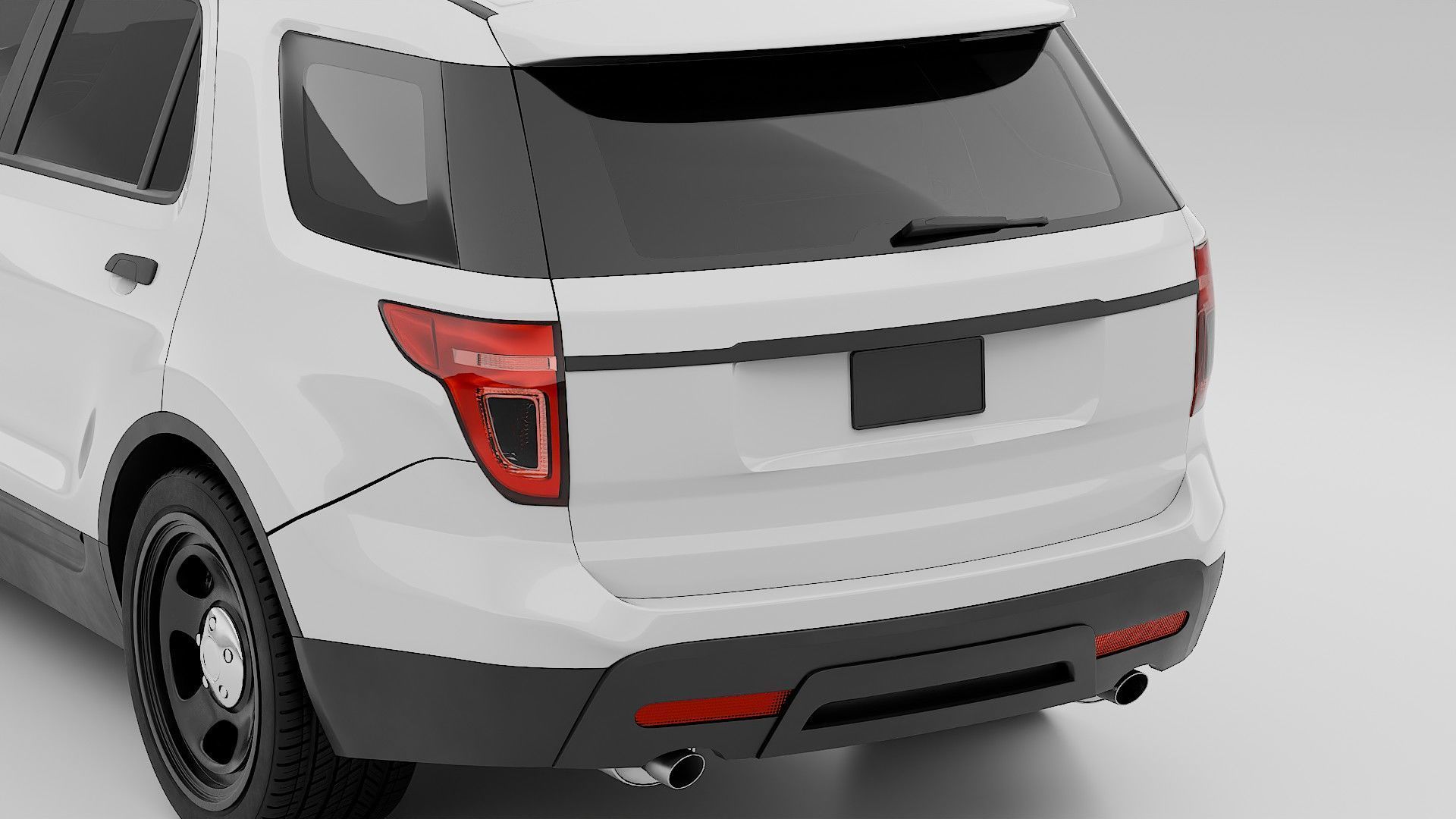 American SUV Car 3D model_9