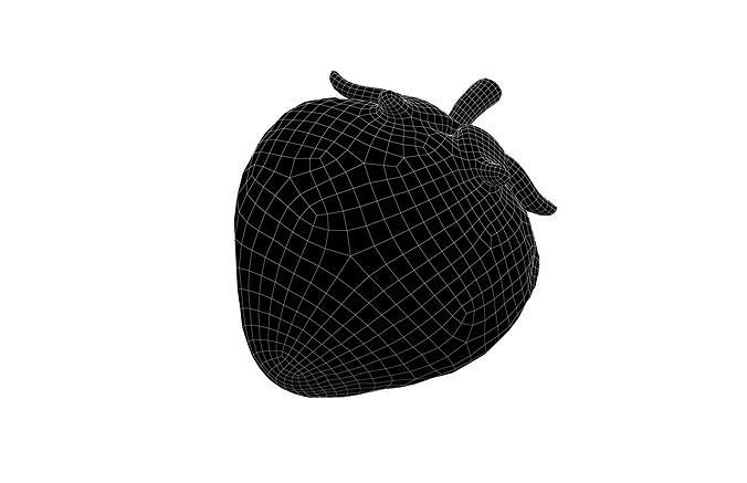 Strawberry v1 002 Low-poly 3D model 6