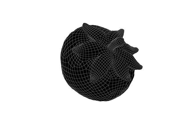 Strawberry v1 002 Low-poly 3D model 7
