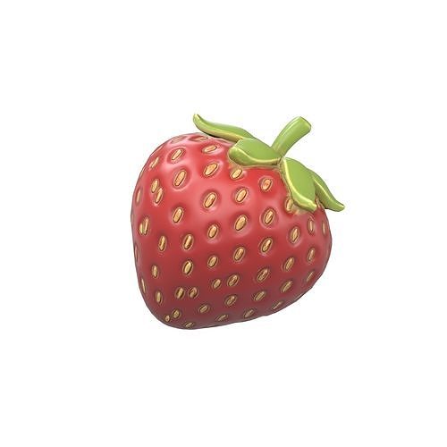 Strawberry v1 002 Low-poly 3D model