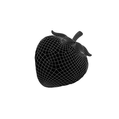 Strawberry v1 002 Low-poly 3D model 5